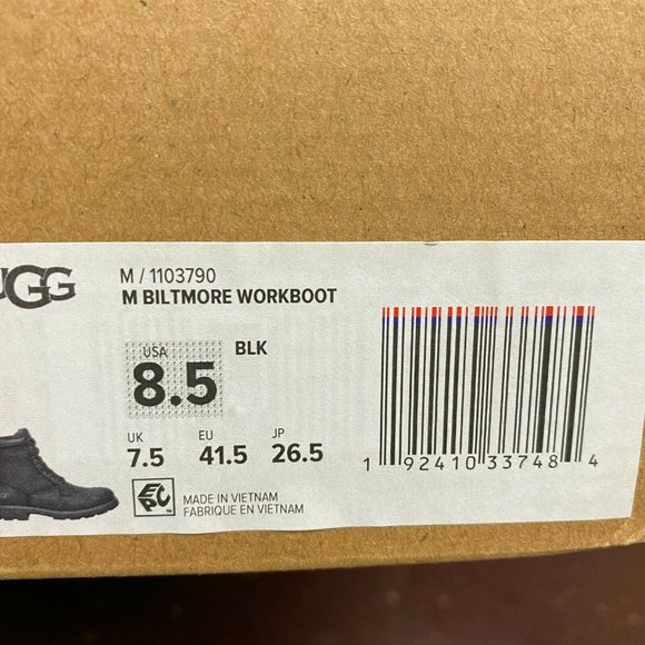 Ugg Biltmore Leather Work Boots Size 8.5 10.5 1213 - Picture 8 of 8
